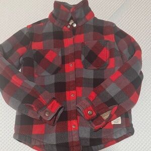 Eddie Bauer Kids Plaid Shirt - Red and Black